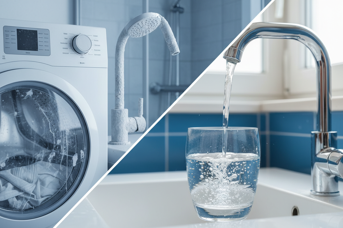 Cal acumulada en grifo por agua dura en Barcelona y el Vallès - solución con descalcificador