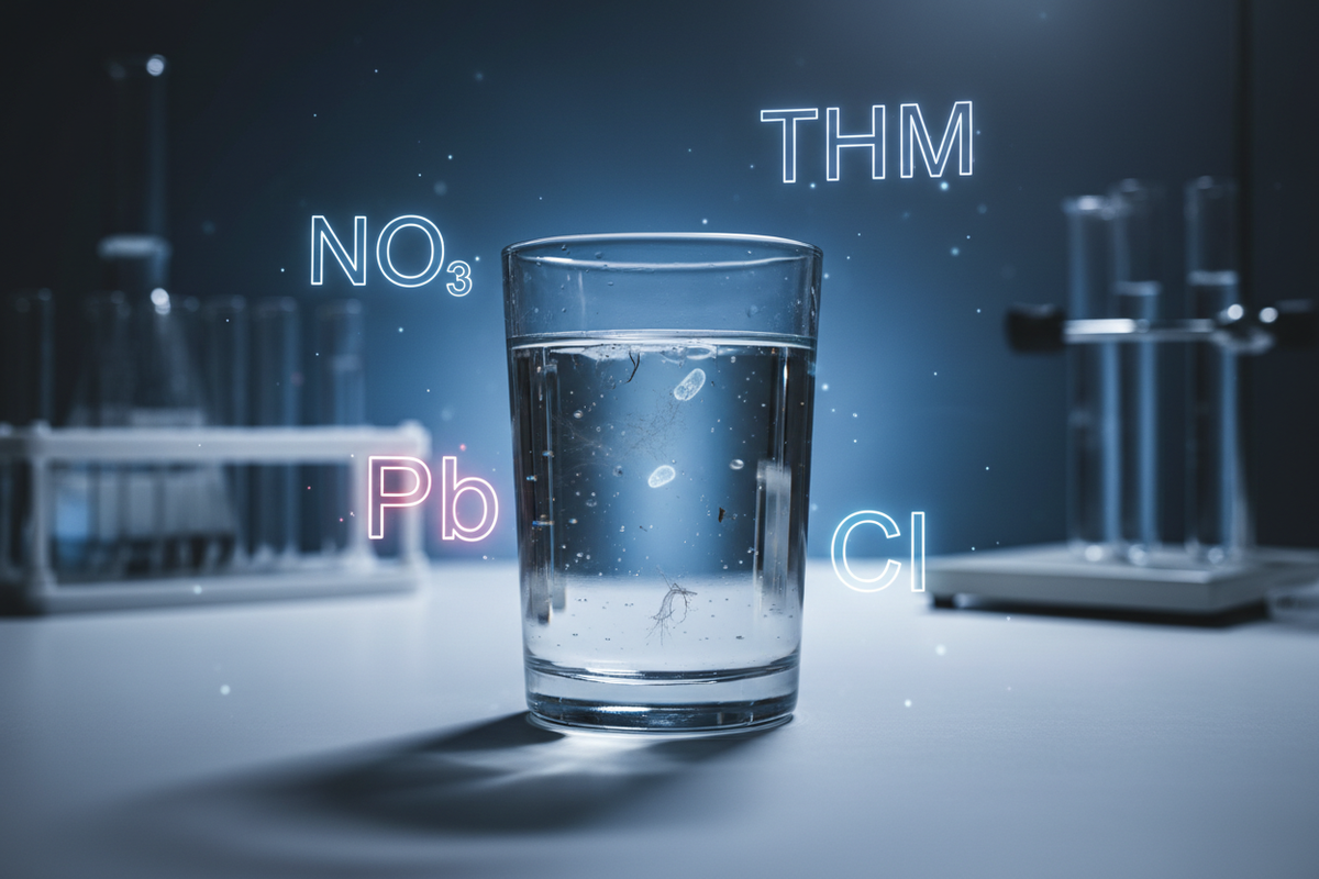 Análisis de contaminantes en el agua del grifo de Barcelona: nitratos, trihalometanos y metales pesados